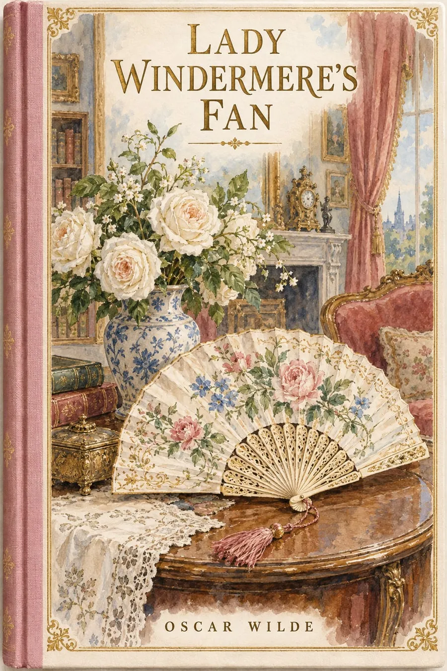 Painted cover for Lady Windermere's Fan