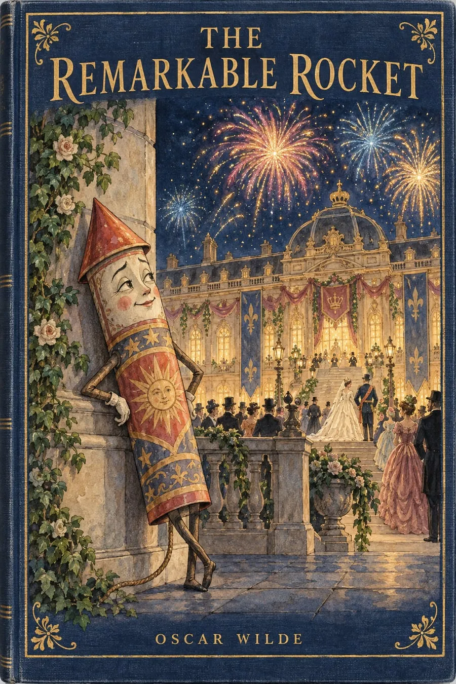 Painted cover for The Remarkable Rocket