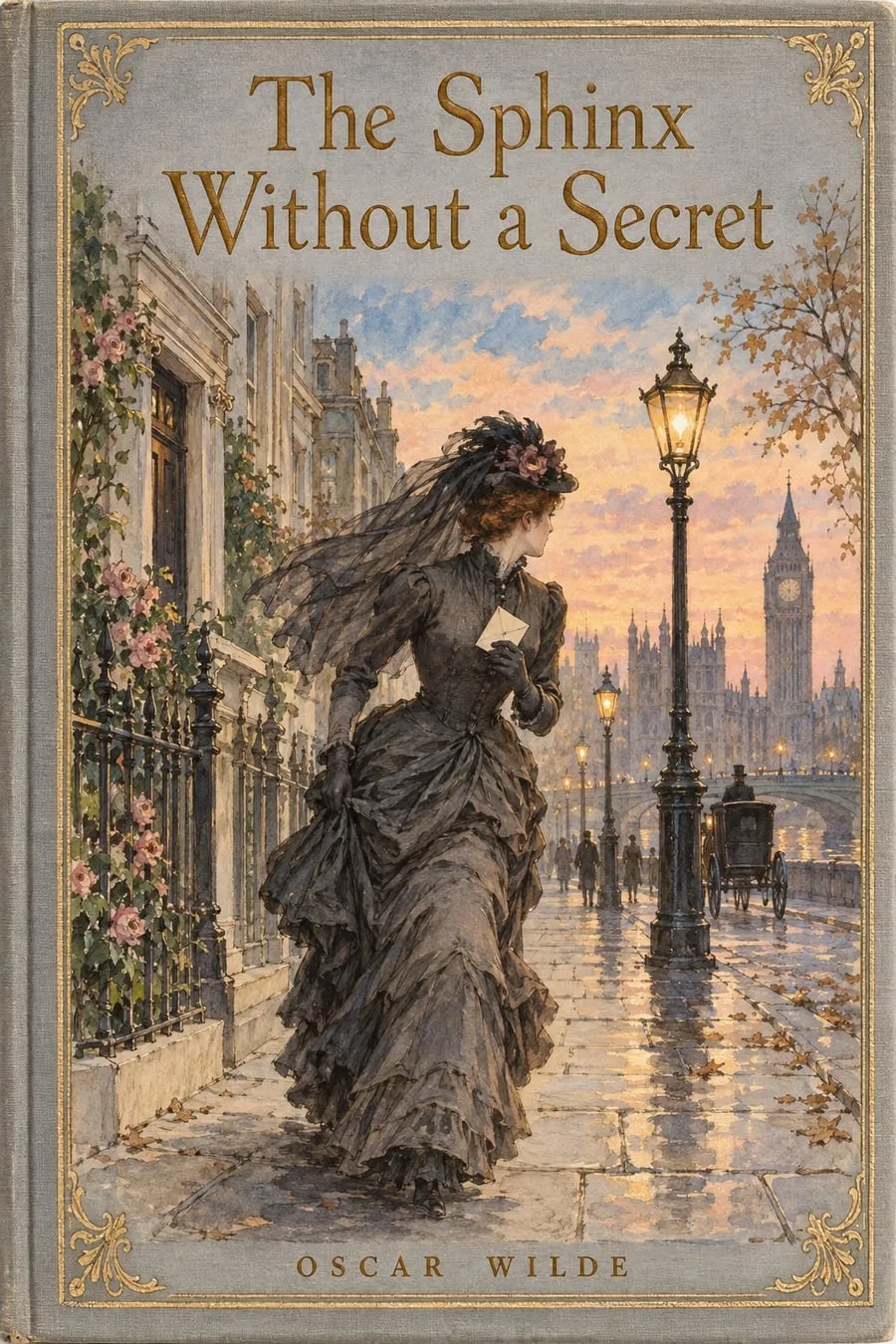 Painted cover for The Sphinx Without a Secret