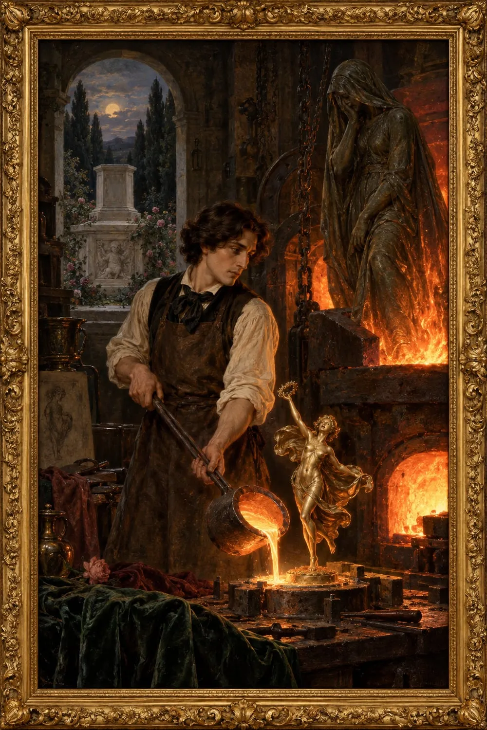 Painted cover for The Artist