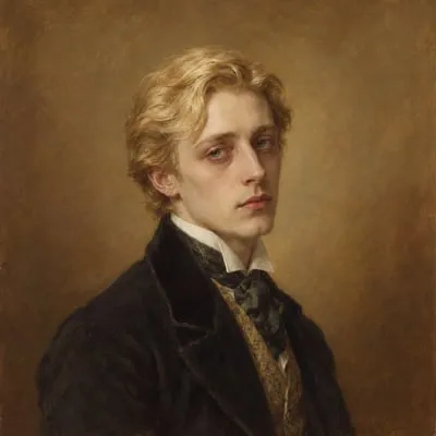 Painted portrait of Adrian Singleton