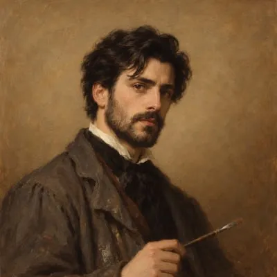 Painted portrait of Basil Hallward