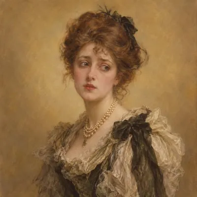 Painted portrait of Lady Henry Wotton