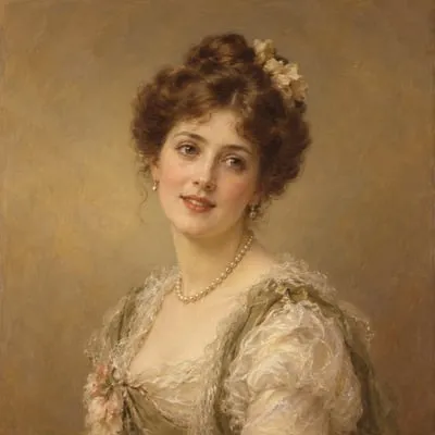 Painted portrait of Lady Stutfield