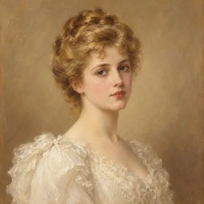 Painted portrait of Lady Windermere