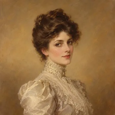 Painted portrait of Mrs Allonby