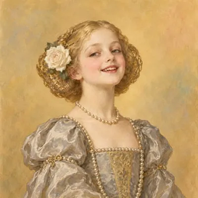 Painted portrait of The Infanta