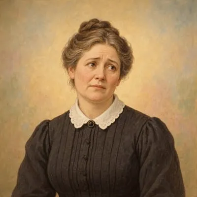 Painted portrait of The landlady