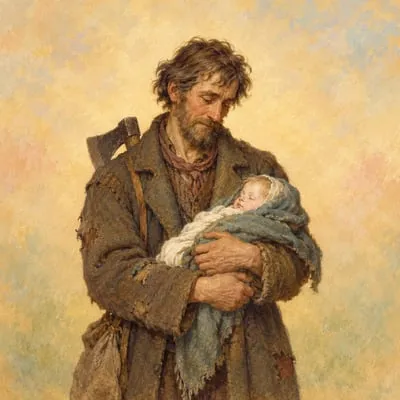 Painted portrait of The Woodcutter