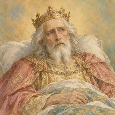Painted portrait of The old King