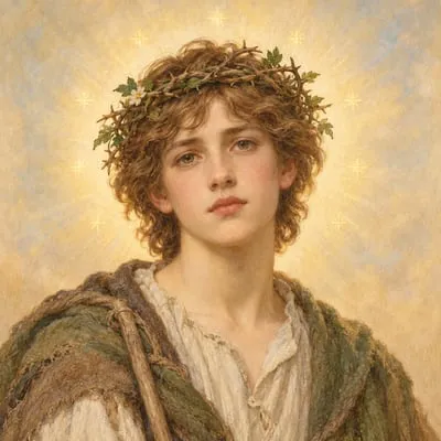Painted portrait of The young King